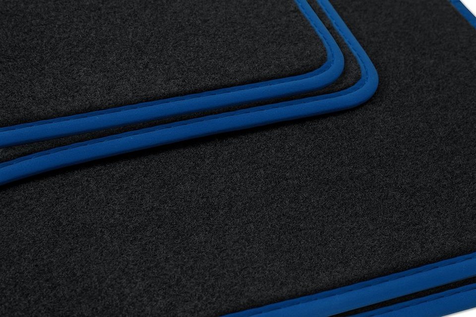 teileplus24 Auto-Fußmatten NL-116 Velours Fußmatten Set kompatibel mit VW  T-Roc 2017-