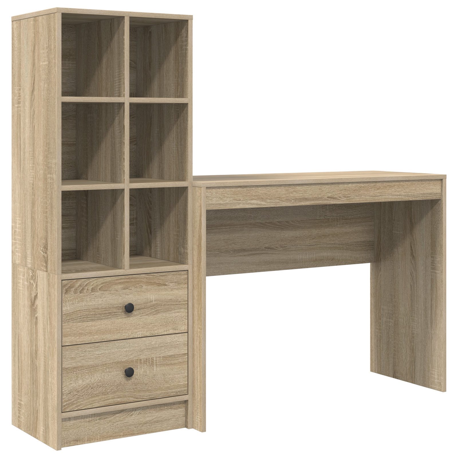 vidaXL Sideboard Schreibtisch mit Stauraum Sonoma günstig online kaufen