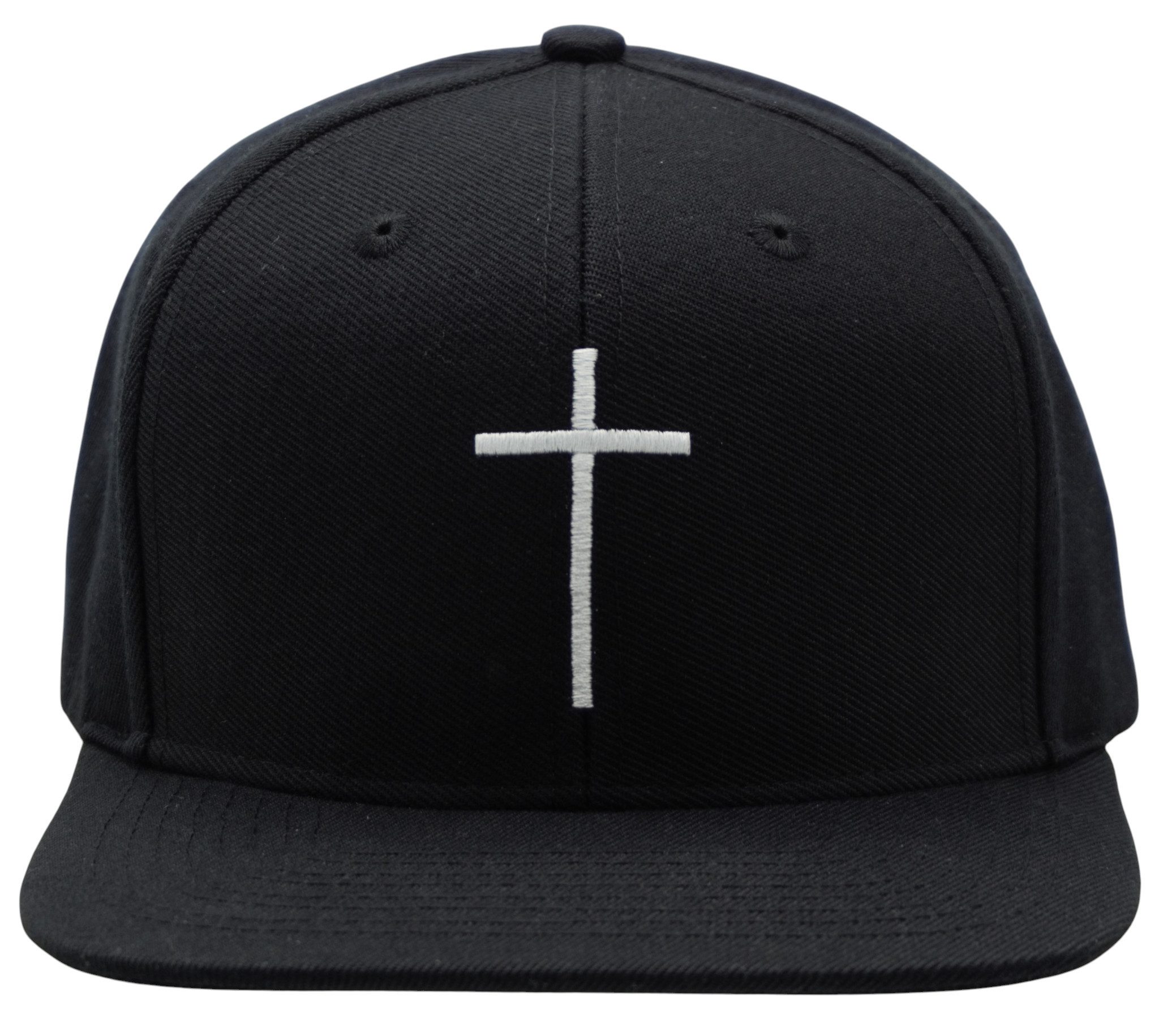 Bexxwell Snapback Cap mit Kreuz-Stickerei (optimale Passform, Unisex) – Bild 3 von 5