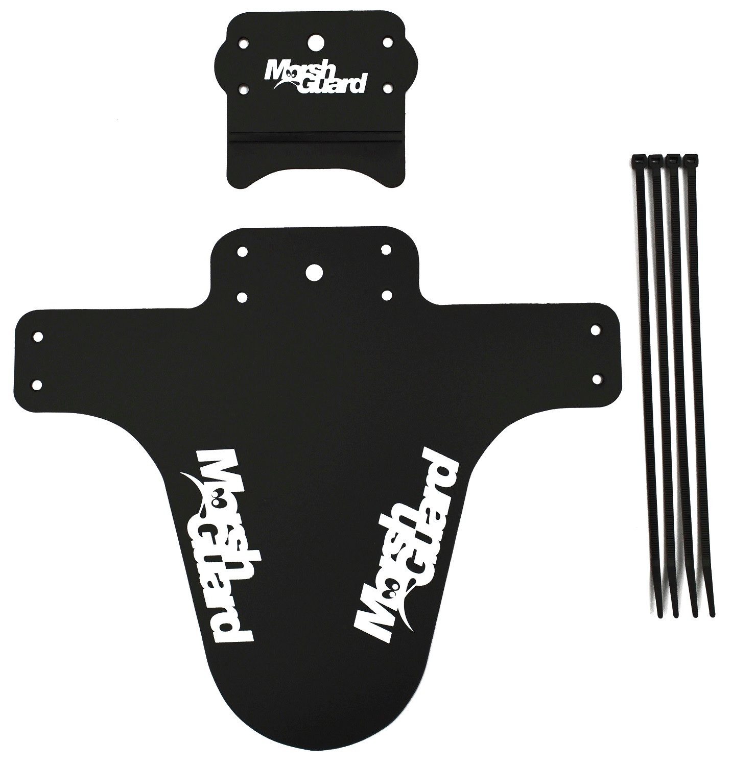 Marsh Guard Schutzblech Marsh Guard Plus Mud Schutzblech Fender Schwarz/Logo WEIß