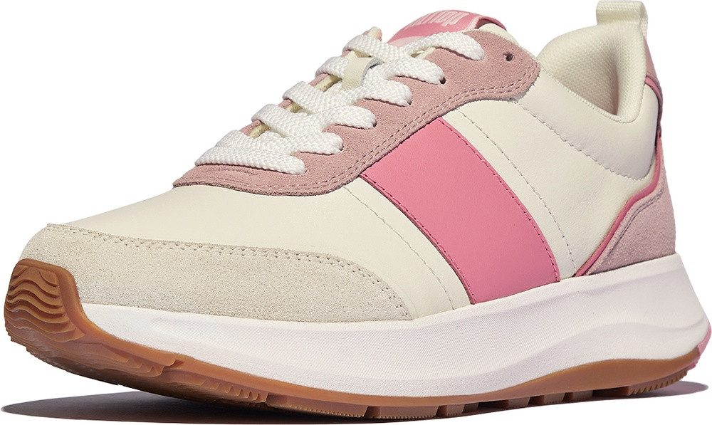 Fitflop F-Mode Flow Sneaker - Leather & Suede Mix Sneaker