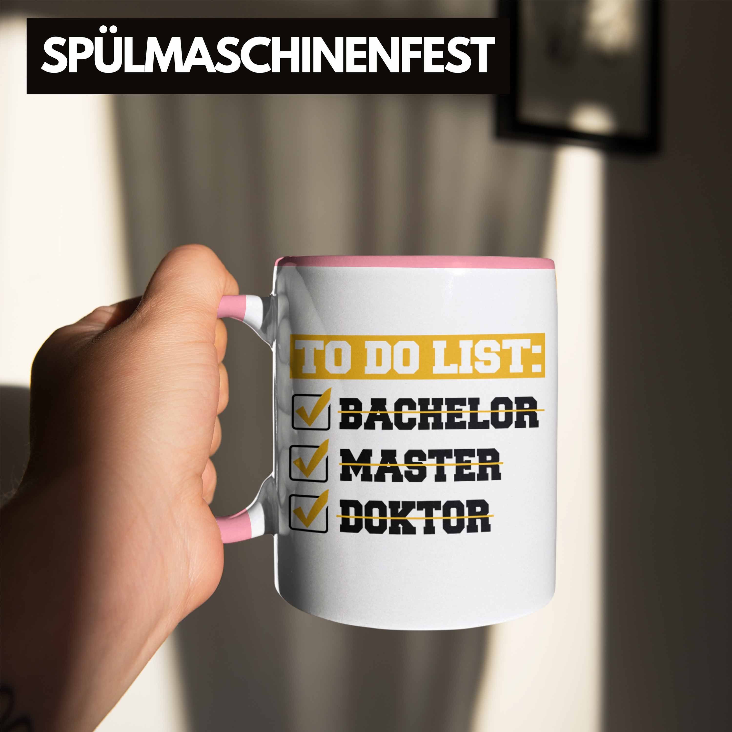 Geschenk Tasse To Doktortitel Do List Bestanden Tasse Rosa Trendation