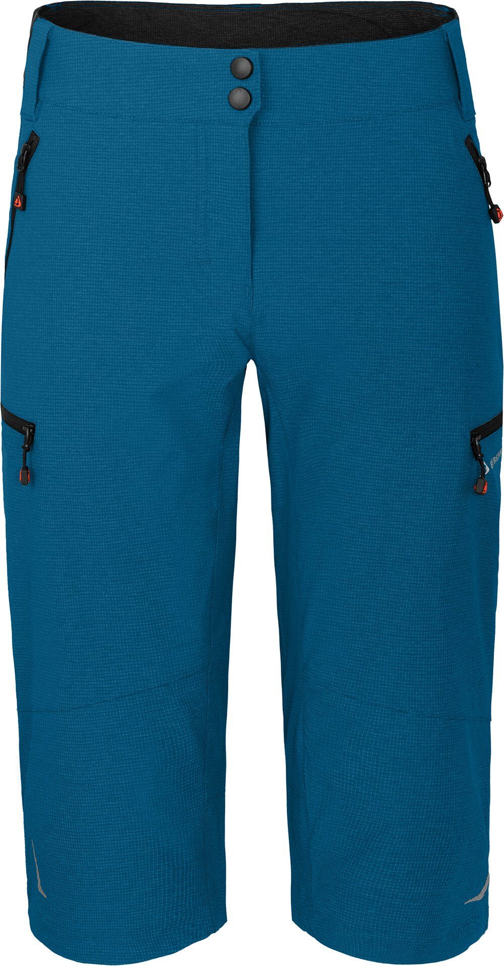 Bergson Fahrradhose VALLI Capri Damen 3/4 Radhose, robust, elastisch, Normalgrößen, Saphir blau