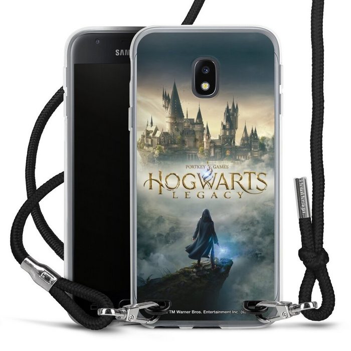 DeinDesign Handyhülle Hogwarts Legacy Offizielles Lizenzprodukt Harry Potter Hogwarts Legacy Samsung Galaxy J3 Duos (2017) Handykette Hülle mit Band