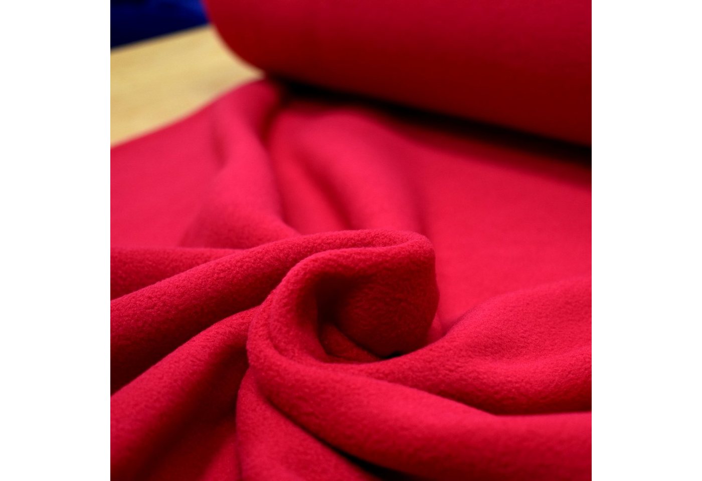 Thumbnail - MAGAM-Stoffe Stoff "Lisa", Fleece Stoff Antipilling uni einfarbig ÖKO-TEX Meterware 50cm