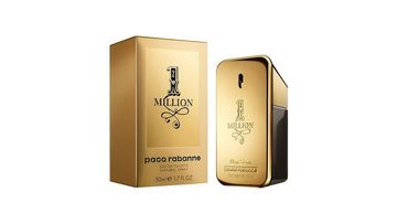 paco rabanne Eau de Parfum Geschenk box 1 Million, Duft für Herren Set 50 ml, Duschgel 100 ml, 2-tlg., Herrenduft, Lederakkord, Rose, Zimt, frische Kopfnote, langanhaltend