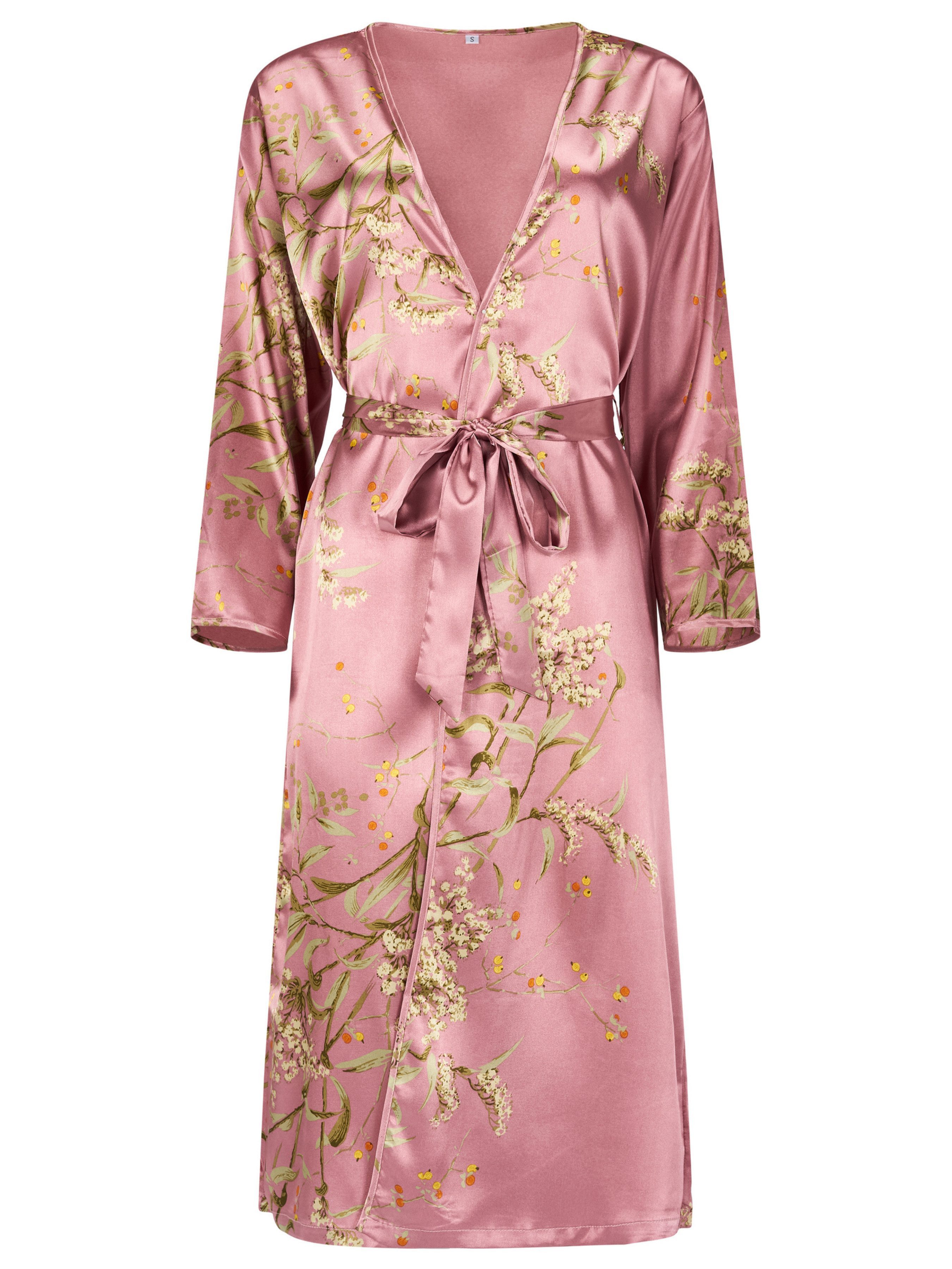 Orchibelle Morgenmantel Luxuriöser Satin-Kimono für Damen – Sexy Loungewear günstig online kaufen