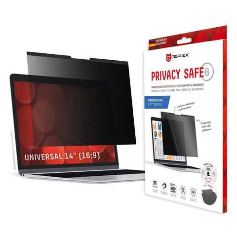 Displex Privacy Safe - Universal 14, 16:9, Displayschutzfolie, Blickschutzfilter