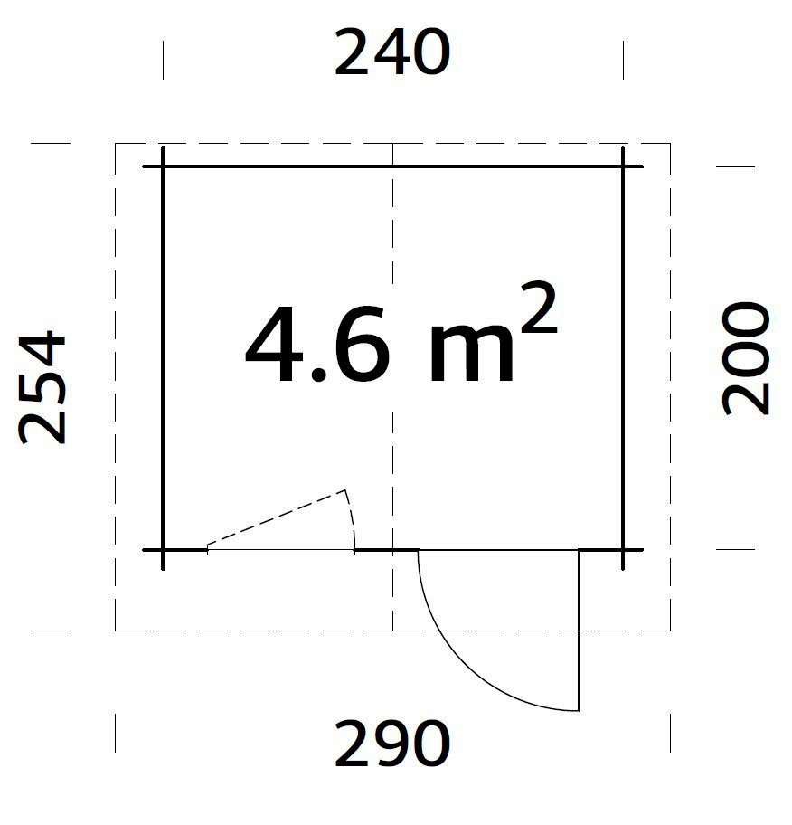 Thumbnail - Palmako Gartenhaus Emma, BxT: 290x250 cm, 4,6 qm