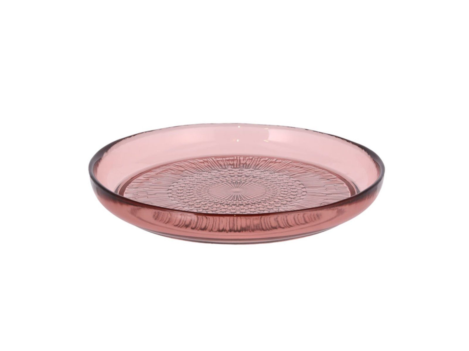 Bitz Dessertteller Kusintha Glasteller pink 18 cm