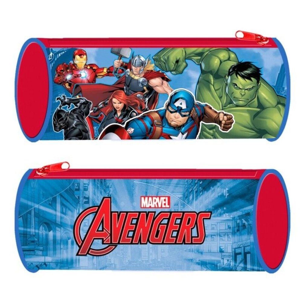 Tinisu Federmäppchen Marvel Avengers Etui für die Schule Federtasche Rund Stifteetui