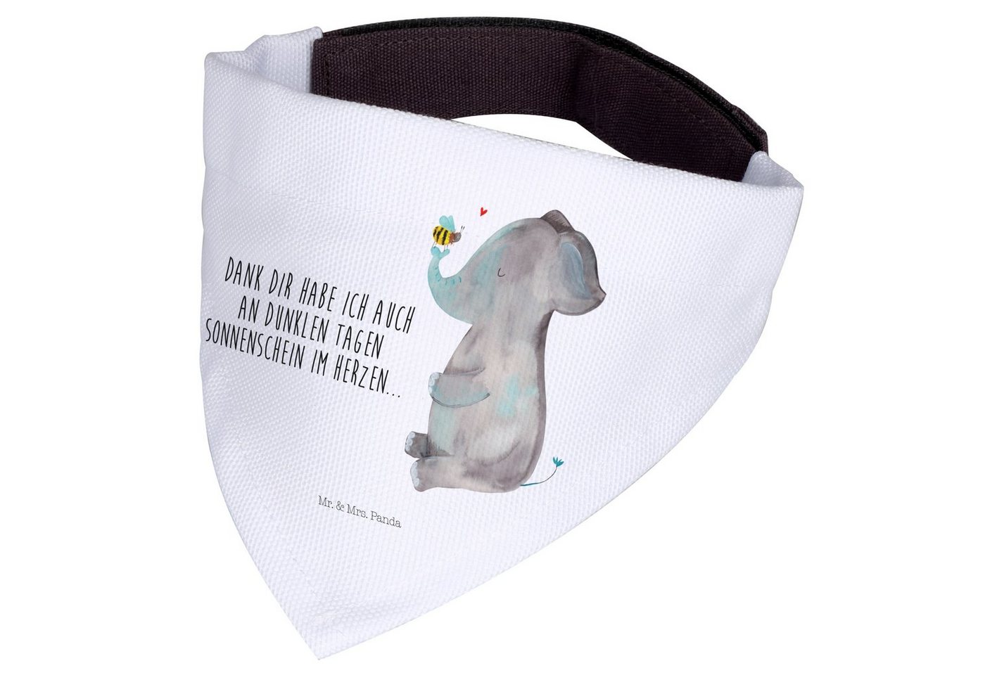 Thumbnail - Mr. & Mrs. Panda Hundefliege Elefant Biene - Weiß - Geschenk, Hochzeitsgeschenk, Heiratsantrag, gr, Polyester, Handgefer...