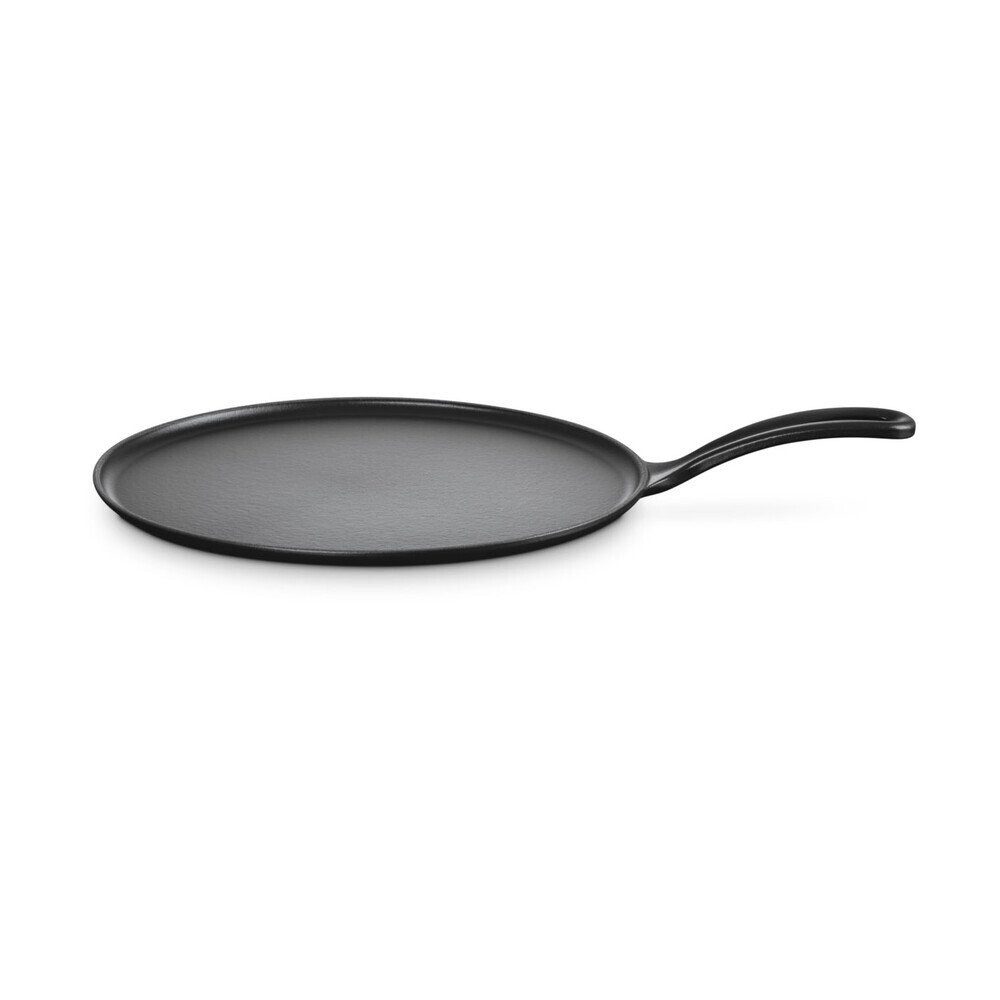LE CREUSET Bratpfanne Crêpespfanne 27 cm Classic Collection schwarz, schwarz, spülmaschinenfest, backofengeeignet