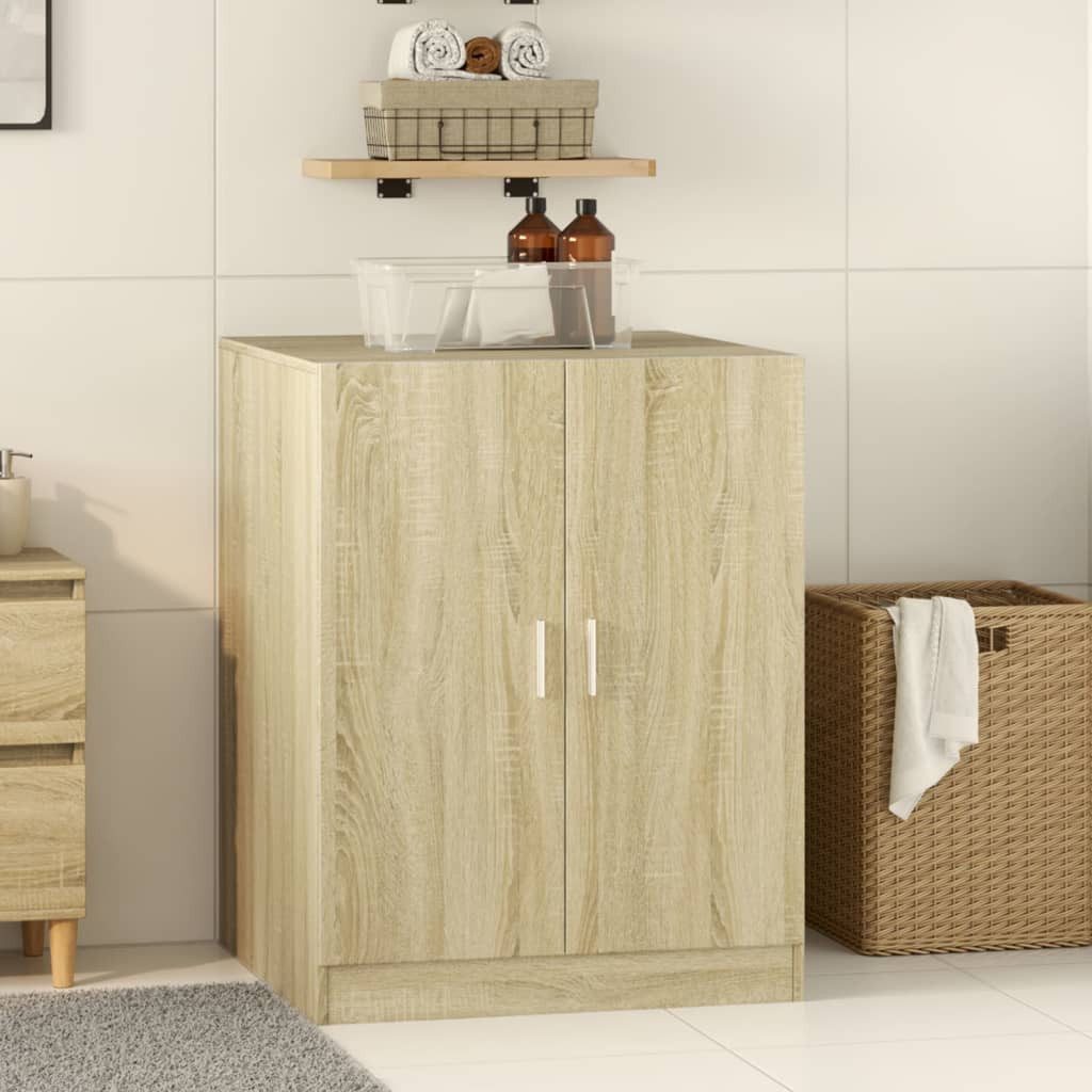 vidaXL Badregal NA Wandregal aus Holz Sonoma Eiche 70,5x71,5x91,5 cm für Bad und Wasch