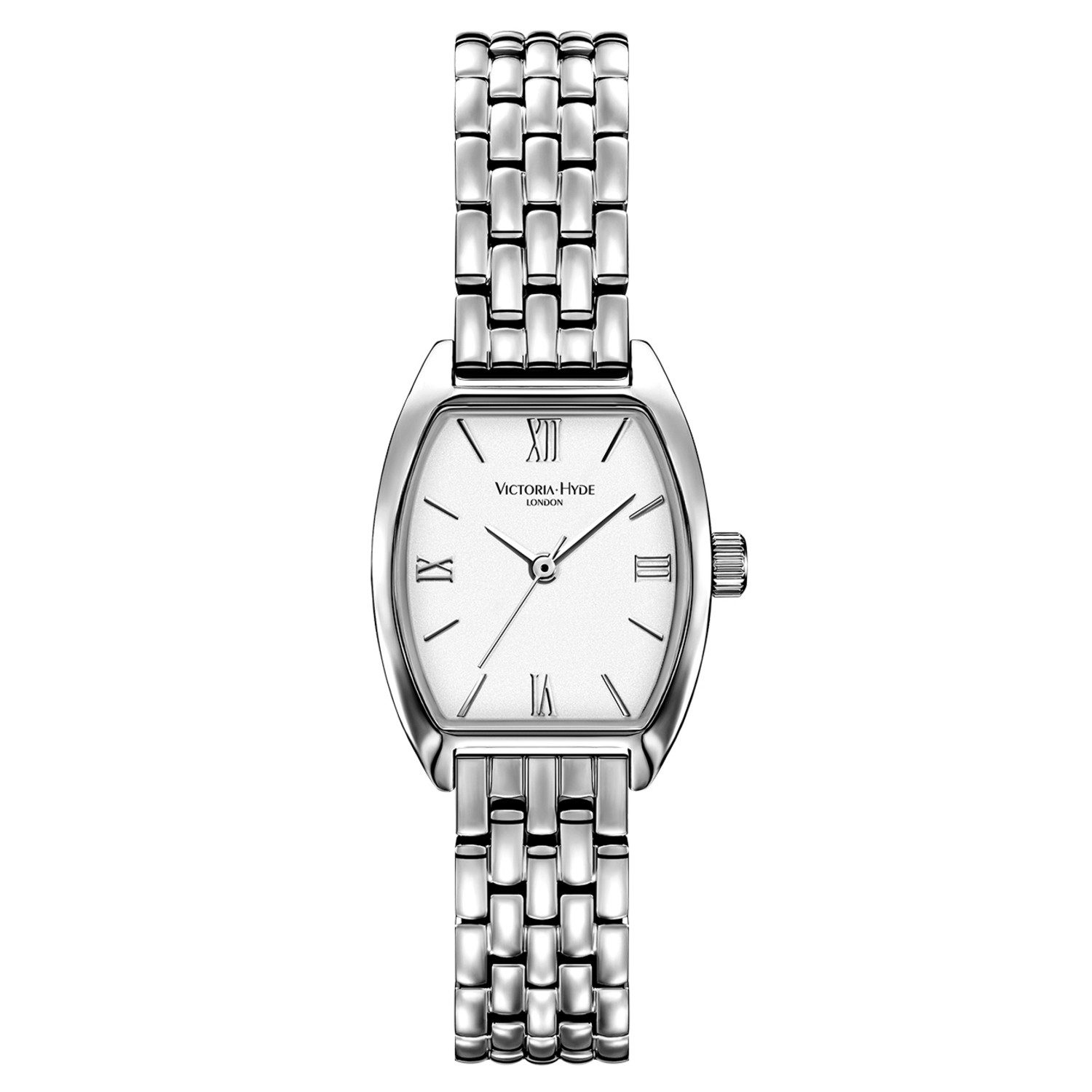 Victoria Hyde Quarzuhr Armbanduhr, Damenuhr, Mineralglas, analog, oval, Edelstahlarmband, (1-tlg., Kein Set)