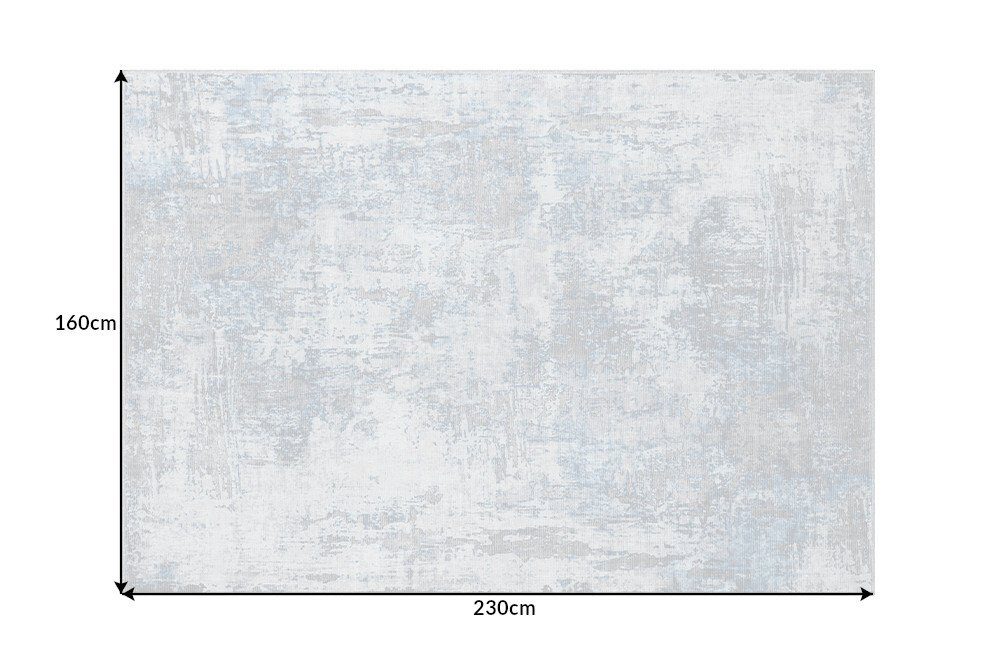 Outdoor ART 230x160cm mm, riess-ambiente, Teppich Wohnzimmer Schlafzimmer Höhe: Design blau, 5 · · · creme rechteckig, Modern MODERN Flachgewebe ·
