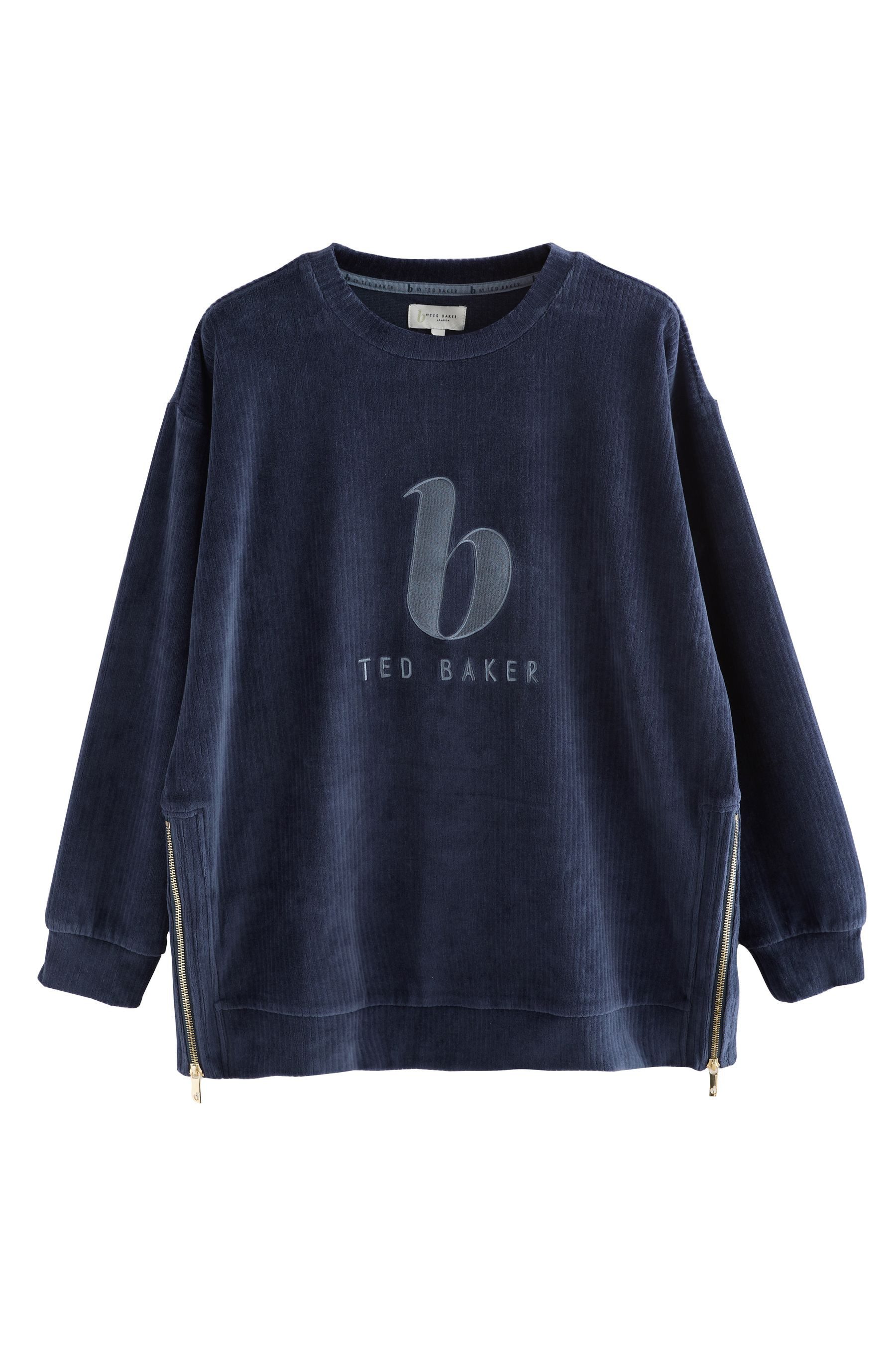 B by Ted Baker Sweater B By Ted Baker langes Cord Velours-Sweatshirt (1-tlg günstig online kaufen