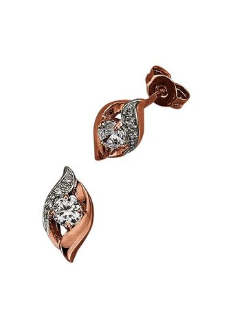JACQUES LEMANS Серьги-гвоздики 375/- Gold rosé...