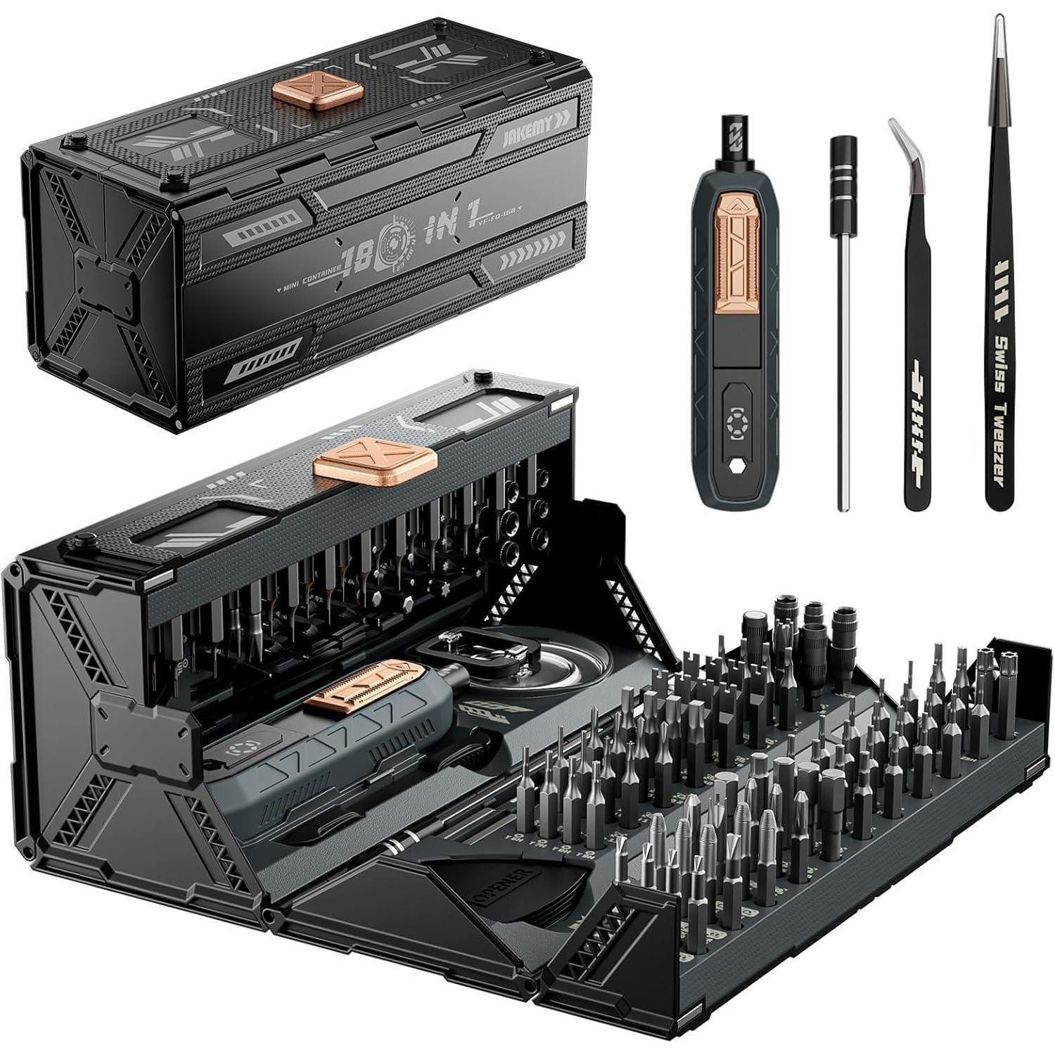 LuxusKollektion Bit-Schraubendreher 180 in 1 Feinmechaniker Schraubendreher Set uhr Werkzeug