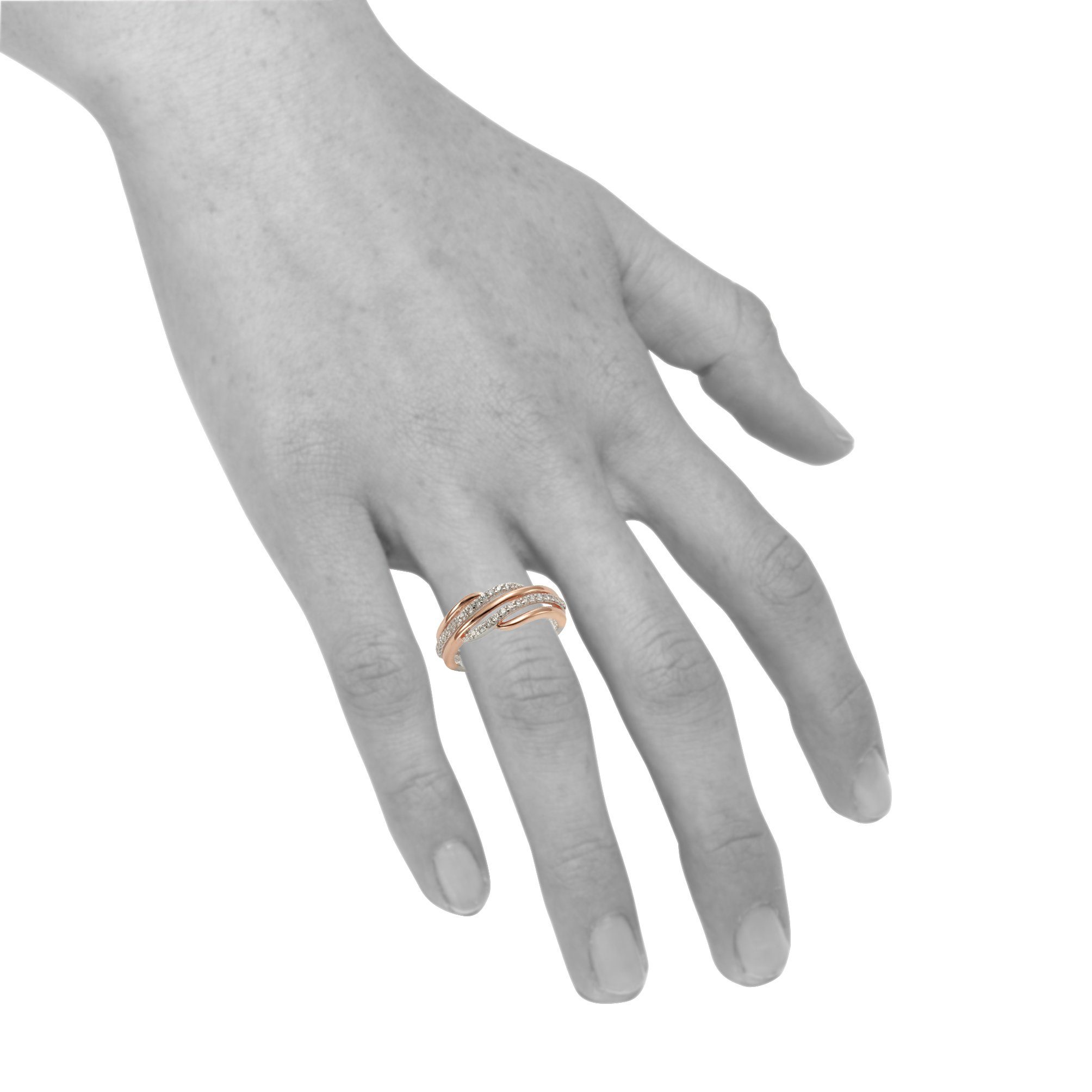 Damen Schmuck Zeeme Ring 925/- Sterling Silber vergoldet