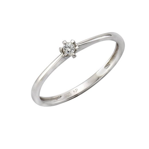 CELESTA Ring »925/- Silber 1x Diamant«