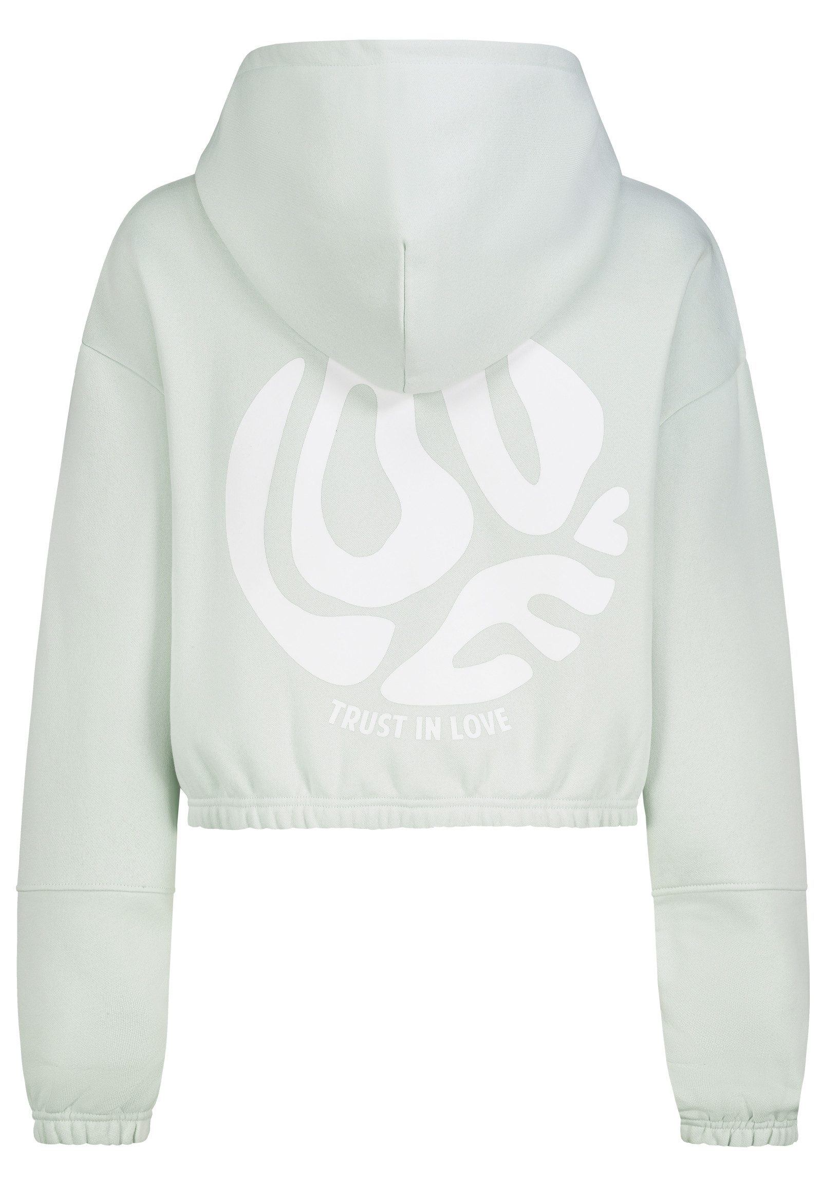 SUBLEVEL Kapuzenpullover mit Backprint, cropped Sweater, günstig online kaufen