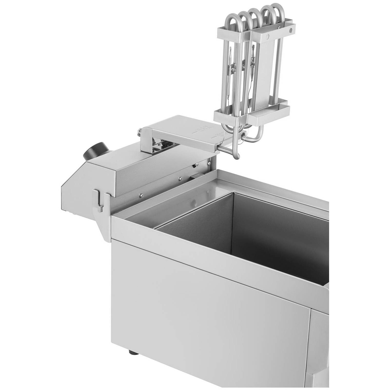 Royal Catering Fritteuse RCEF 10EH, 3200 W, 10 L Edelstahl Kaltzone mit Ablasshahn Gastronomie