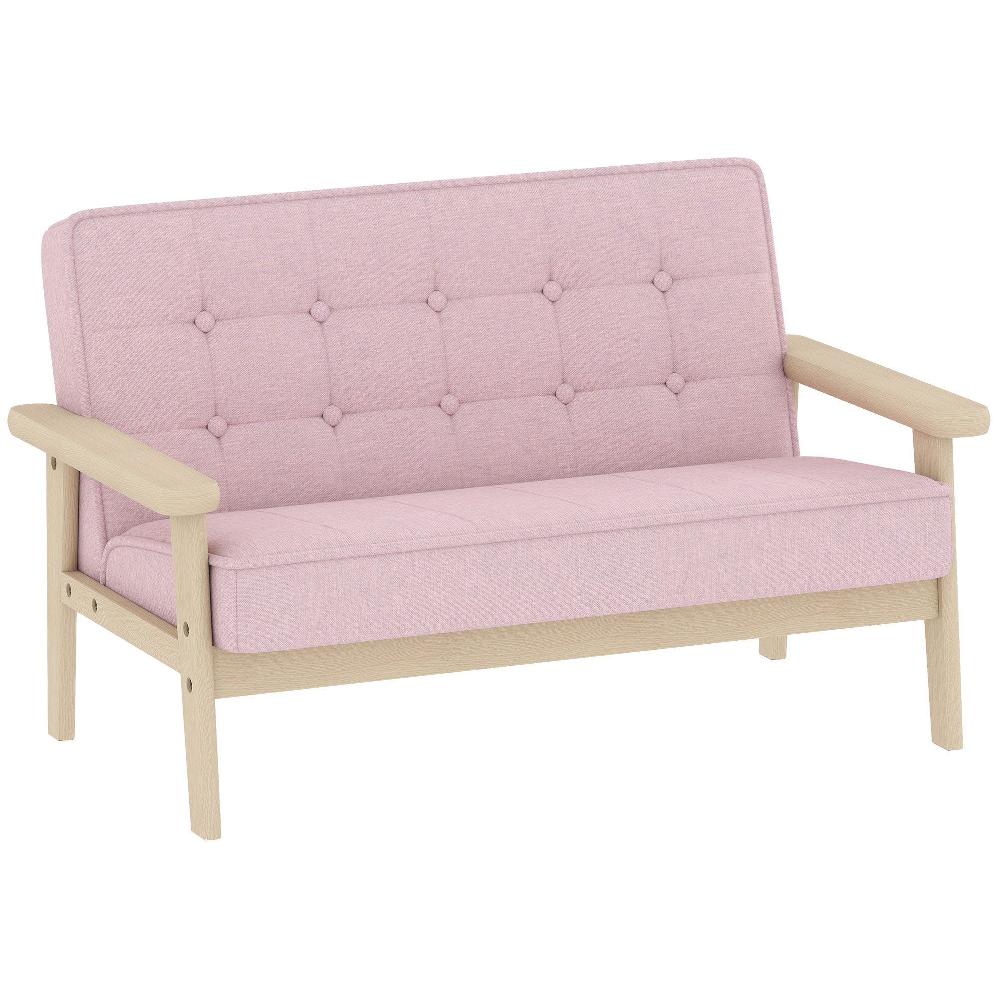 AIYAPLAY Kindersessel Sessel aus Schaumstoff Kinderstuhl für Kinder 3-15 Jahre (Kindersofa, 1-St., gepolsterter Kinderstuhl), für Kinderzimmer, Spielzimmer, Rosa