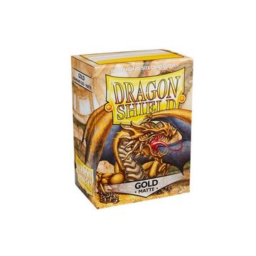 Dragon Shield Spiel, ART11006 - Matt - Gold (100), Schutzhülle für Karten