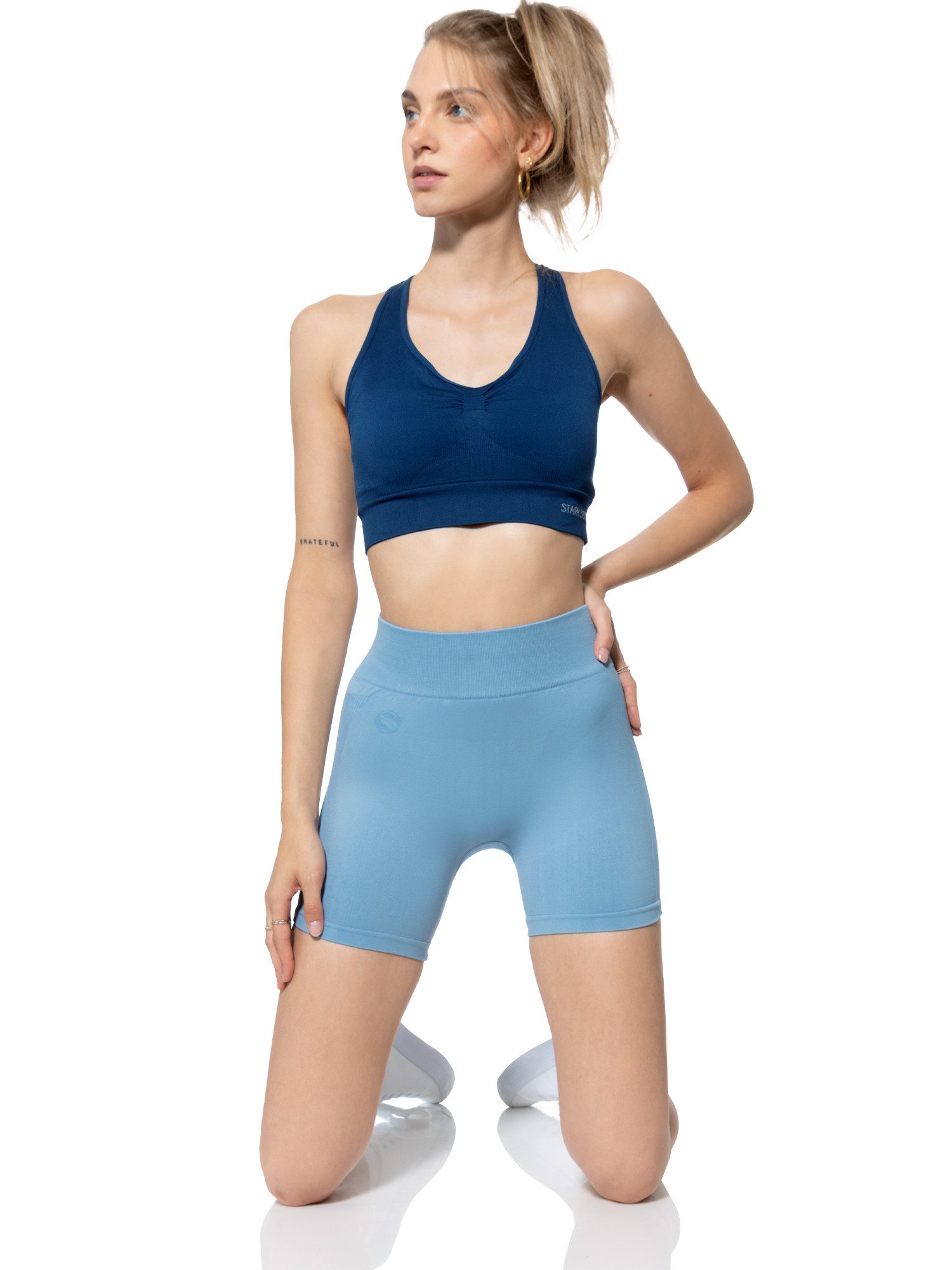 Stark Soul® Trainingsshorts Seamless kurze Leggings OPAQUE in Unifarben