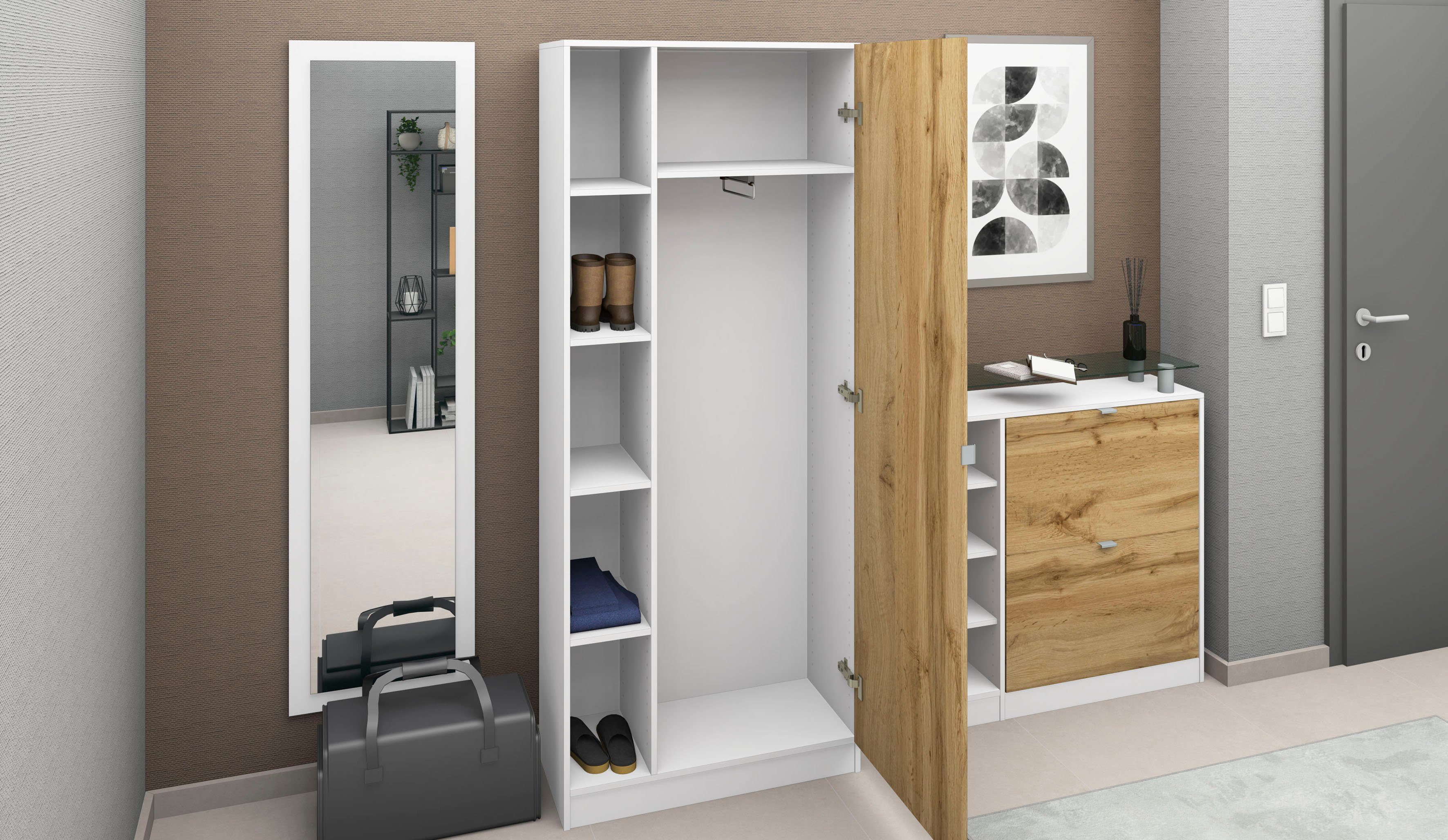 borchardt Möbel Garderobenschrank Dolly Höhe 185 cm – Bild 4 von 5