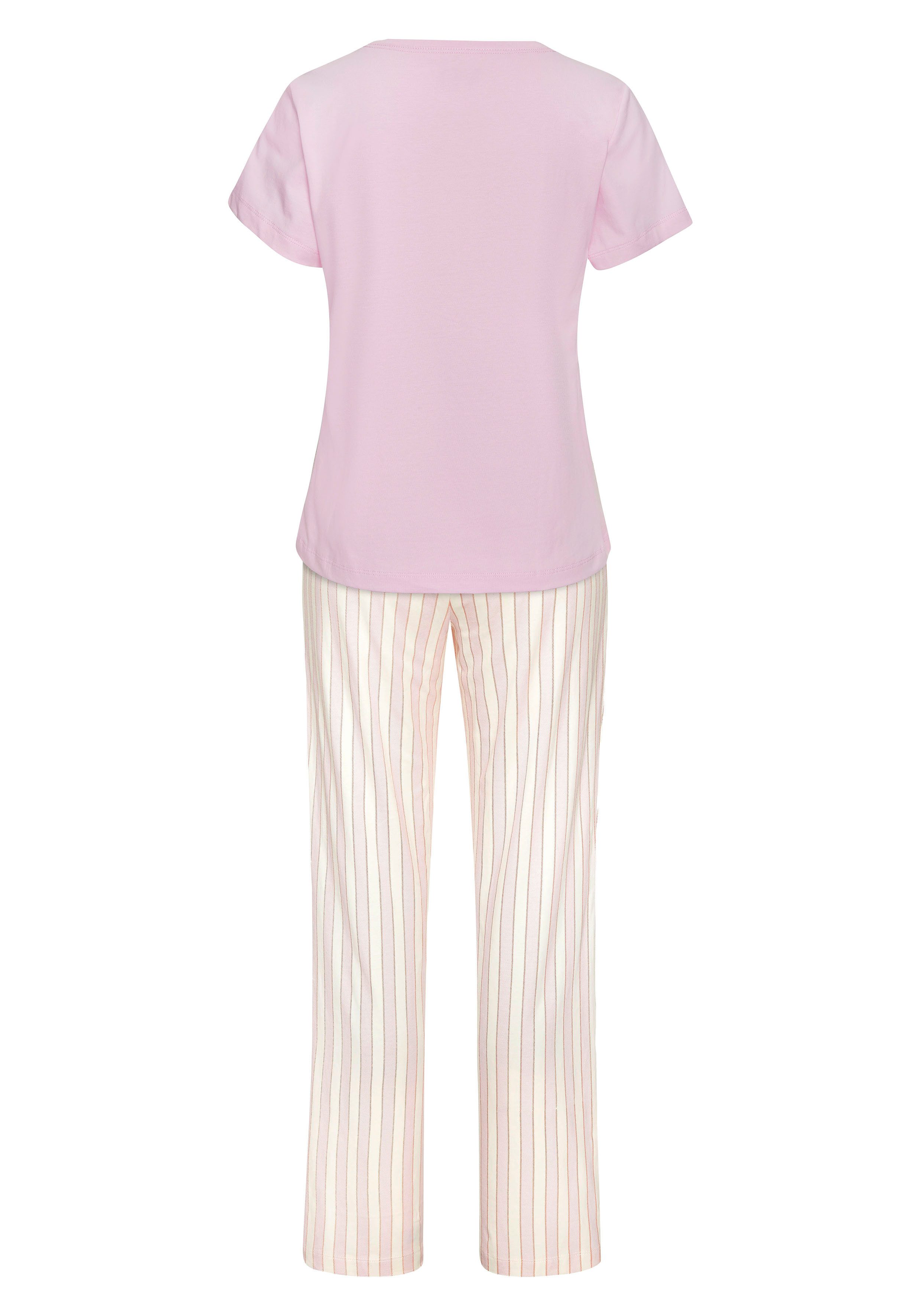 Vivance Dreams by Lascana Pyjama (Set, 2 tlg) Zartes Streifenmuster – Bild 3 von 5