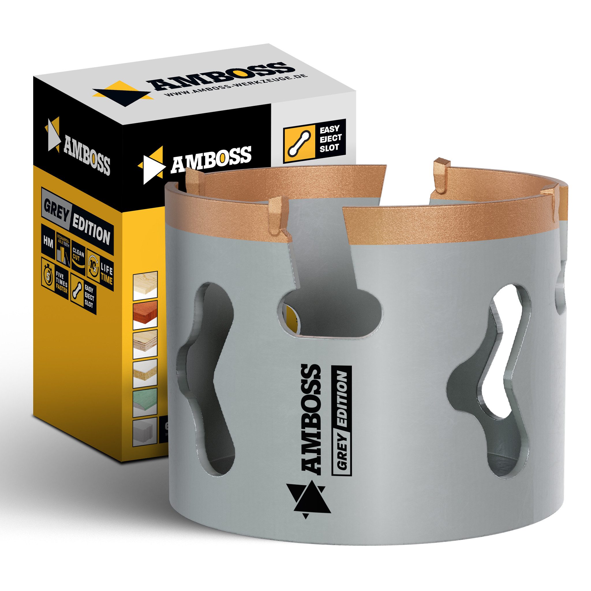 Amboss Werkzeuge Lochsäge Amboss HM Multifunktions-Lochsäge Ø76 mm (ohne