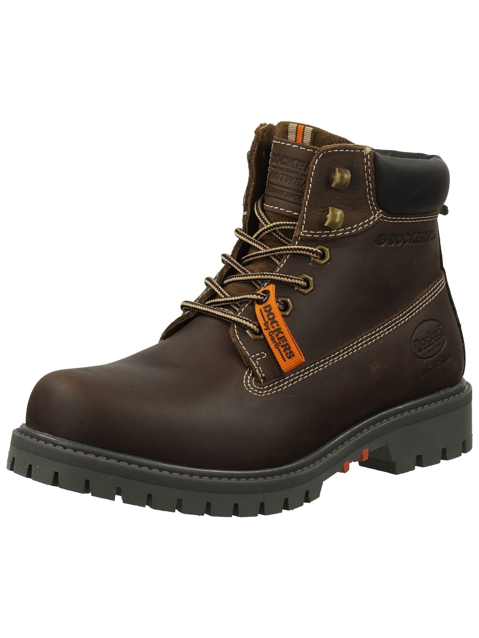 Stiefelette Leder Schnürstiefelette