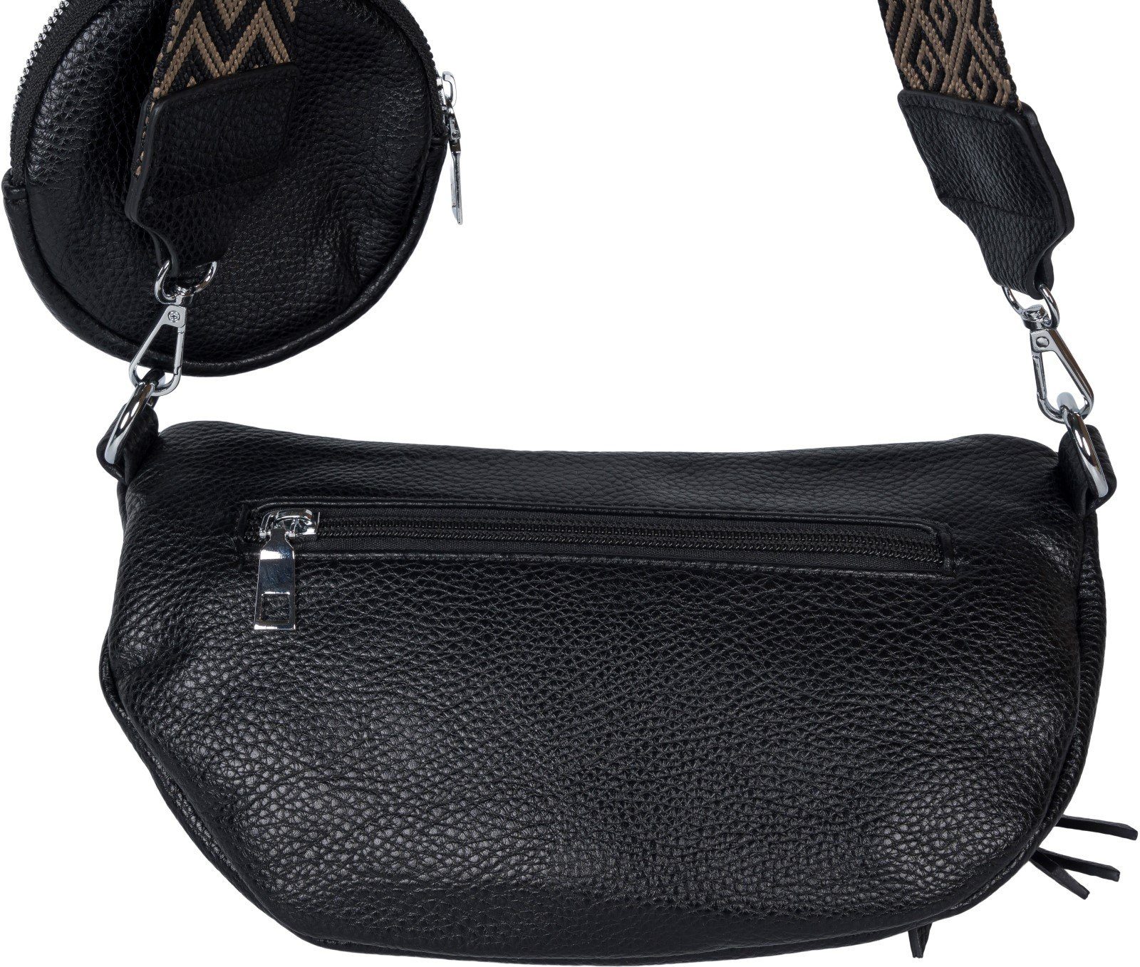 styleBREAKER Umhängetasche 2-Teiliges Set Halbmond Crossbody Bag (1-tlg)