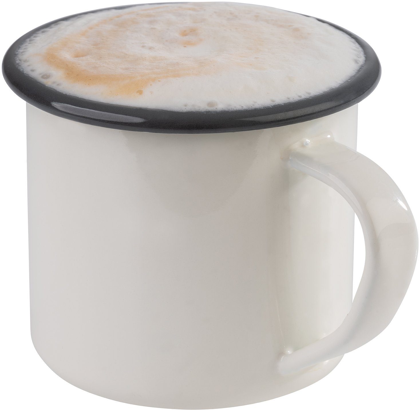 0,35 8cm l, H: 2er, Tasse APS Emaille,