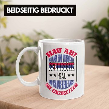 Trendation Tasse Lustige Serbe Tasse Geschenk für Serbien-Liebhaber "Ich Habe Eine Serb