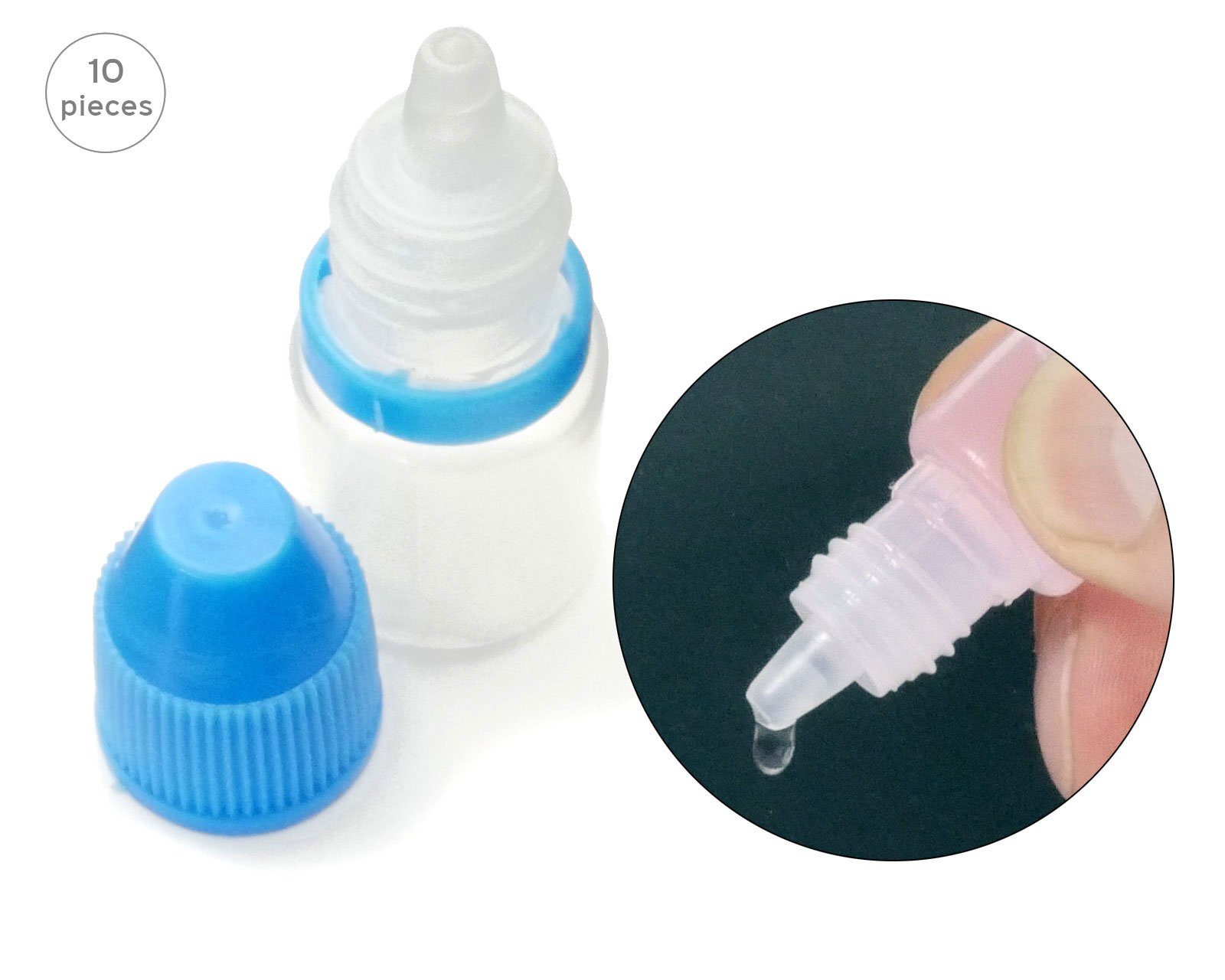 Tropfflaschen ml mit 10 (10 3 Kanister G13, OCTOPUS aus St) Plastikflaschen LDPE, Tropfverschlu