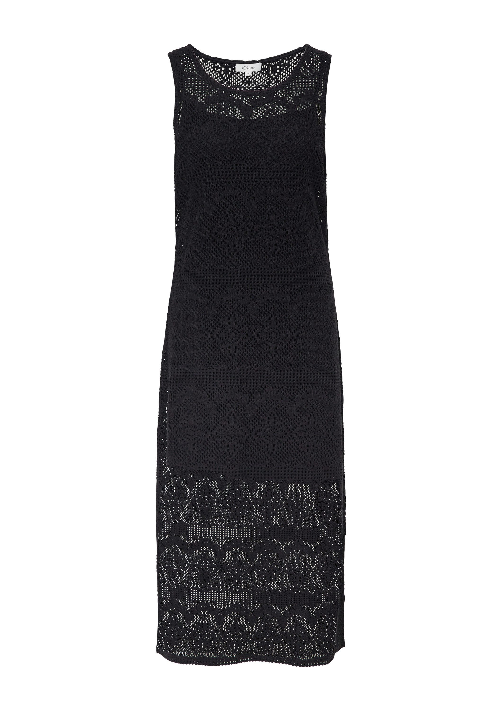 s.Oliver Minikleid Kleid Häkel-Kleid mit Jerseyfutter günstig online kaufen