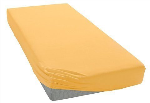 bellana Spannbettlaken bellana Aqua mit Elasthan, 160 g/m², Jersey-Elasthan, Gummizug: rundum, (1 Stück), Spannbetttuch für Matratzen bis 35cm Höhe, bügelfrei, faltenfrei