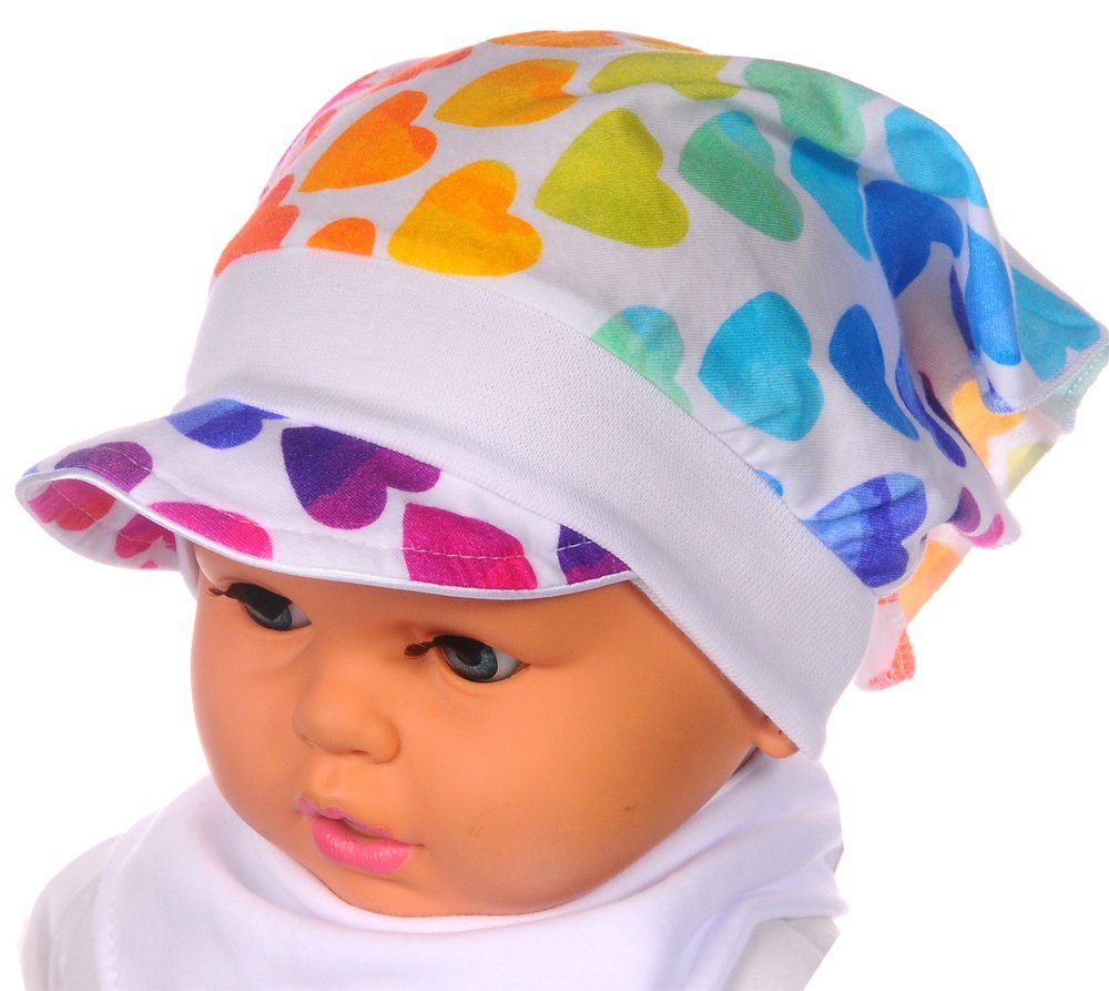La Bortini Kopftuch Kopftuch Mütze für Baby und Kinder 39 - 48 cm  Kopfumfang Bandana, Material: 95% Baumwolle, 5% Elasthan