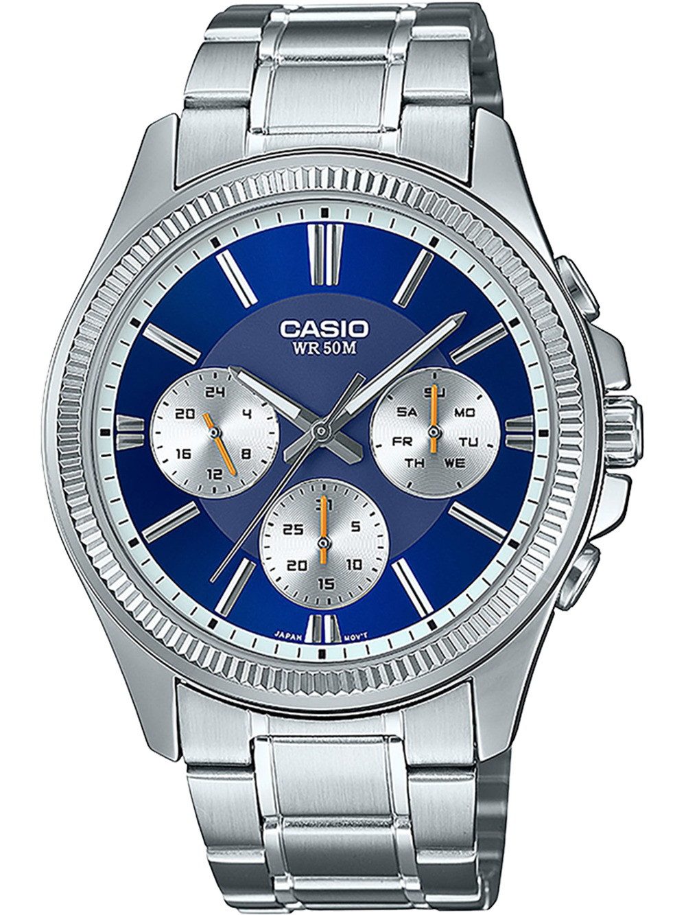 CASIO Quarzuhr Casio MTP-1375PD-2A1VEF Herrenuhr Timeless collection 44mm 5ATM Casio MTP-1375PD-2A1VEF Herrenuhr Timeless collection 44mm 5ATM