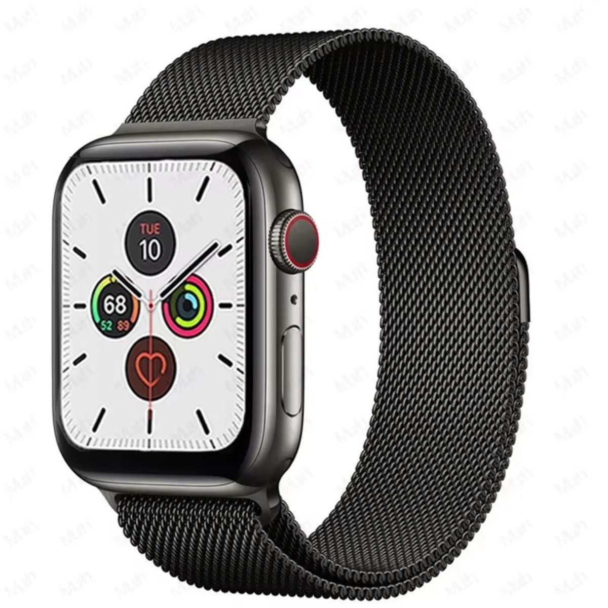 Ventarent Smartwatch-Armband Apple Watch Milanaise 38mm/40mm/41mm & 42mm/44mm/45mm/49mm Edelstahl, Apple Watch Series 1 2 3 4 5 6 7 8 9 10 11 Ultra SE Armband B – Bild 5 von 5