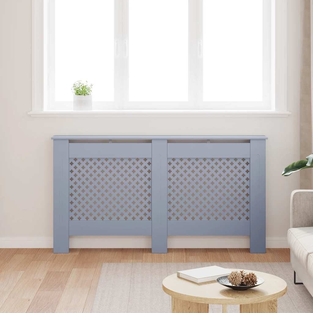 vidaXL Heizkörper Heizkörperverkleidung Anthrazit 152x19x81,5 cm MDF