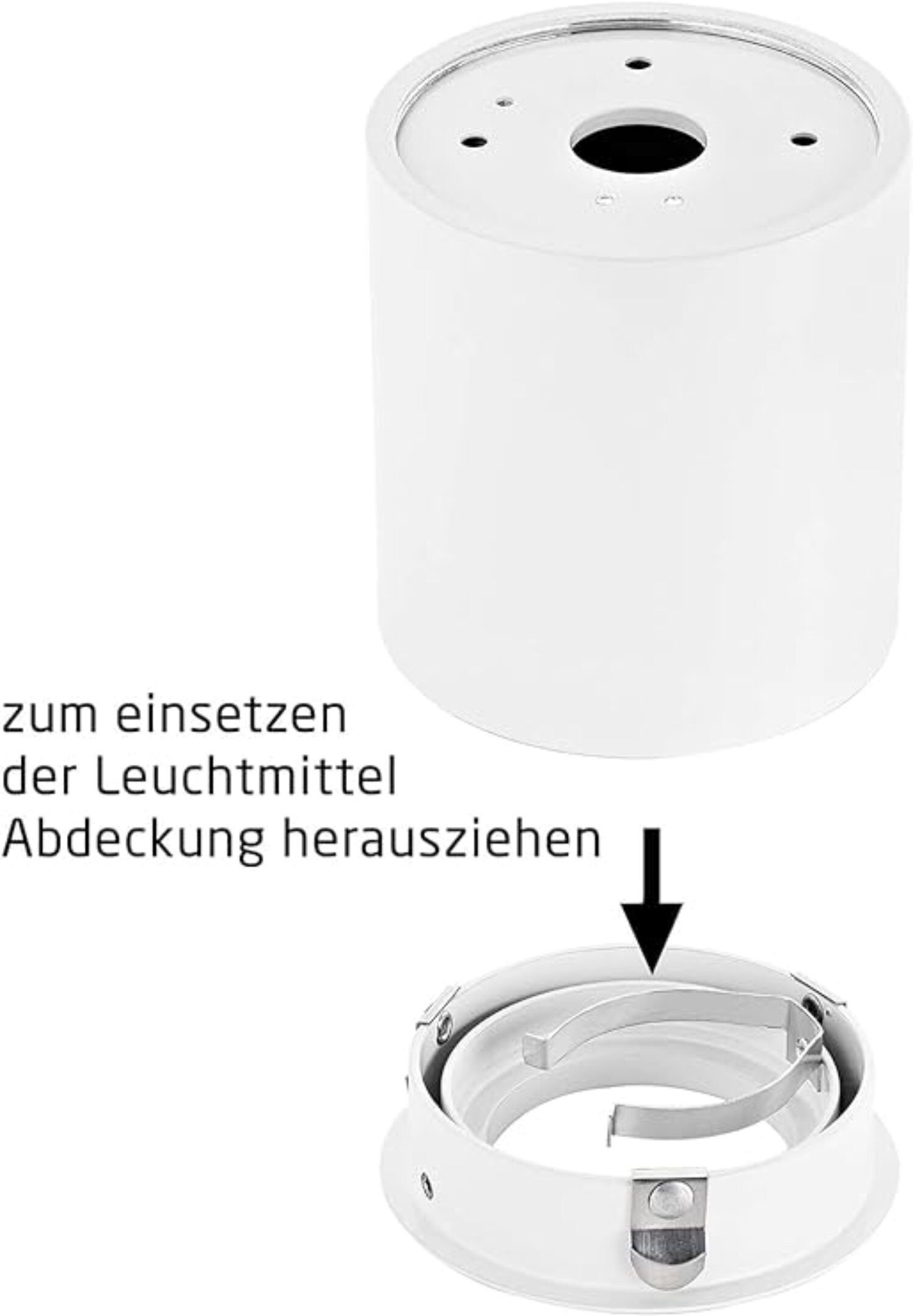 Sweet LED LED Aufbaustrahler Aufbauspot GU10 Alu Deckenspots weiß 80x84mm 7W warmweiß 230V 4er, LED wechselbar, Warmweiß, LED Deckenlampe, Deckenspot, Deckenstr – Bild 4 von 5