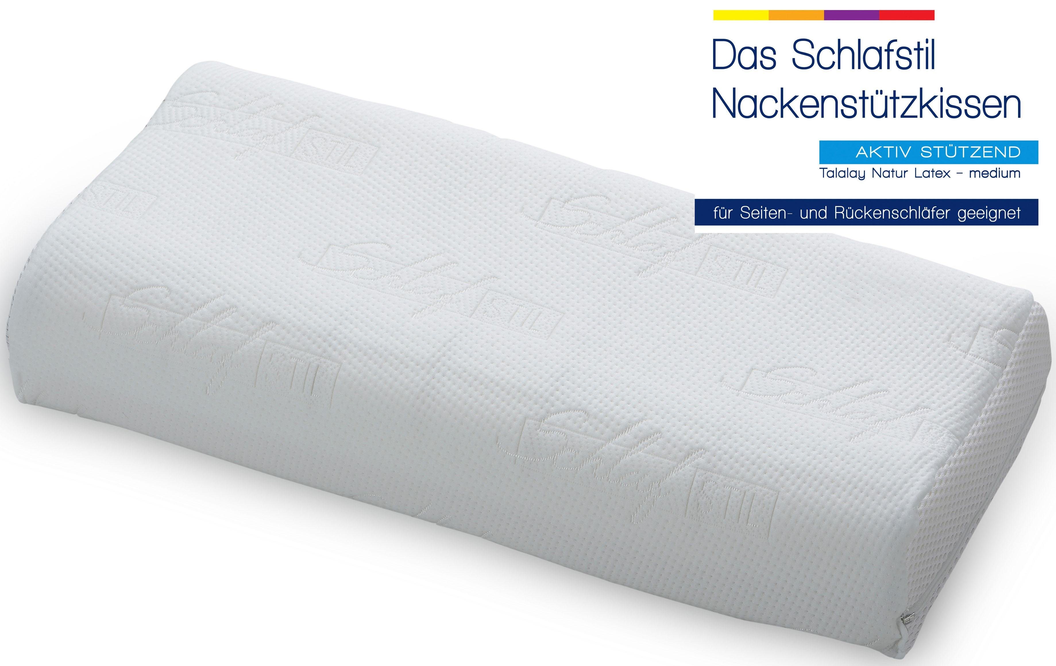 Nackenstützkissen, »Das Schlafstil Nackenstützkissen«, Schlafstil, Natur Latex - medium Nackenstützkissen, »Das Schlafstil Nackenstützkissen«, Schlafstil, Natur Latex - medium