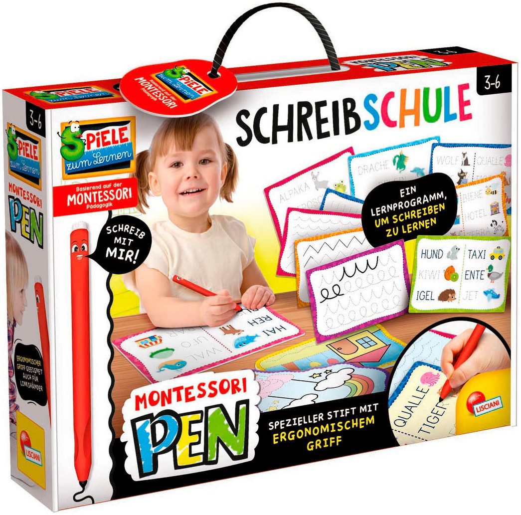 Lisciani Spiel Montessori - Pen-Schreibschule, Lernspiel