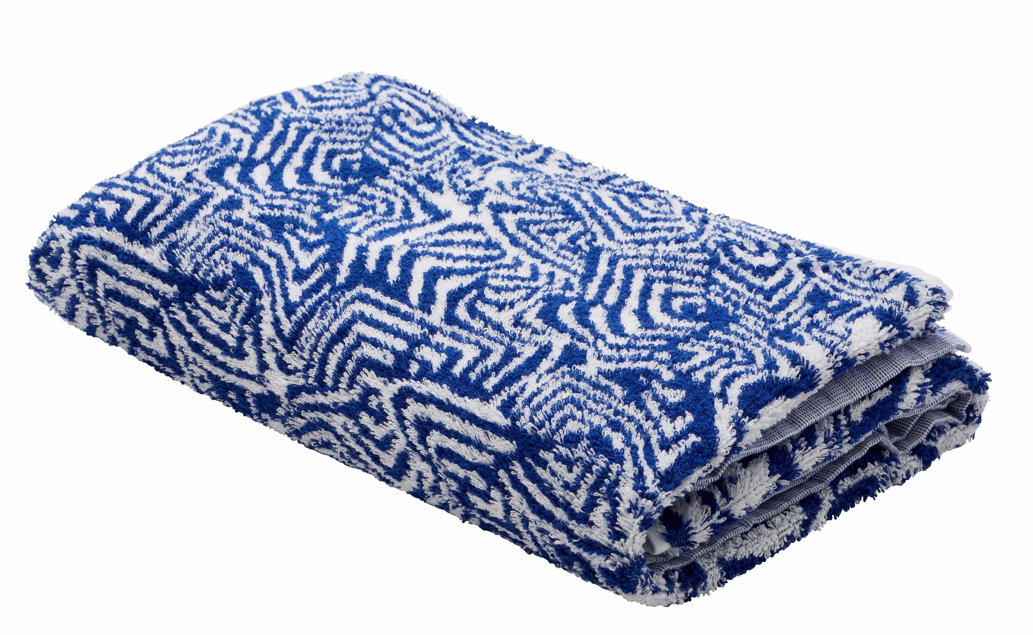 Badetuch »Serie Blue waves«, , mit modernem Muster Badetuch »Serie Blue waves«, , mit modernem Muster