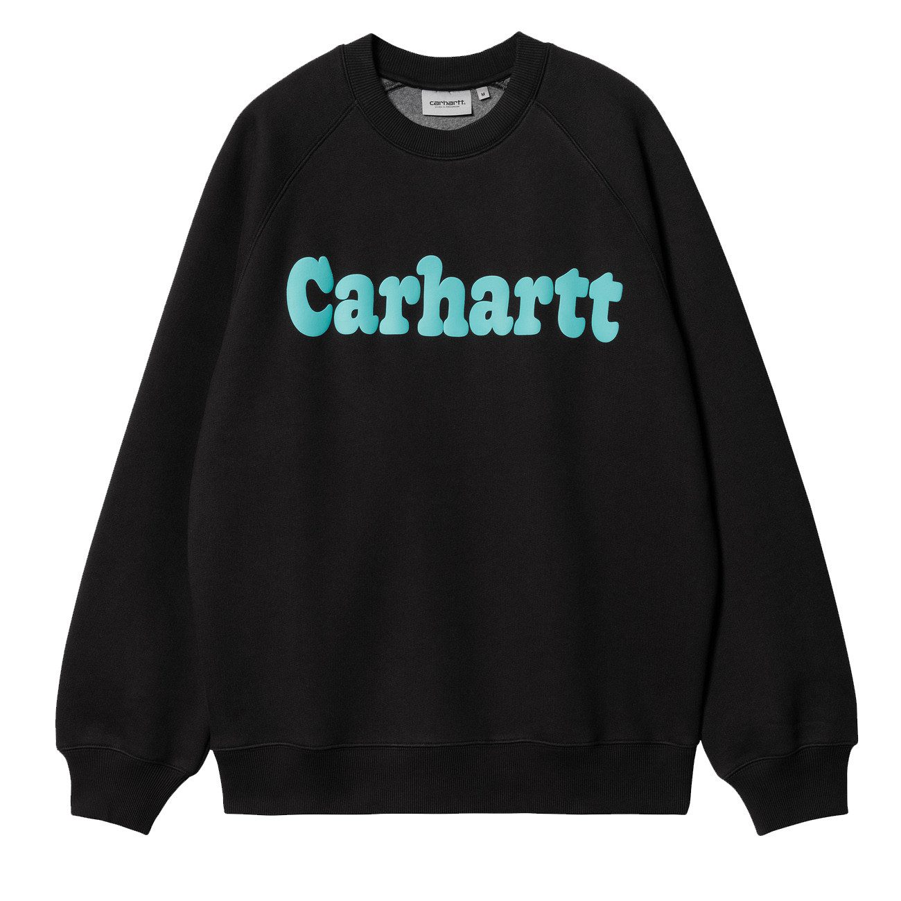 Carhartt WIP Kapuzenpullover Carhartt WIP Bubbles Sweat Herren Black Turquoise