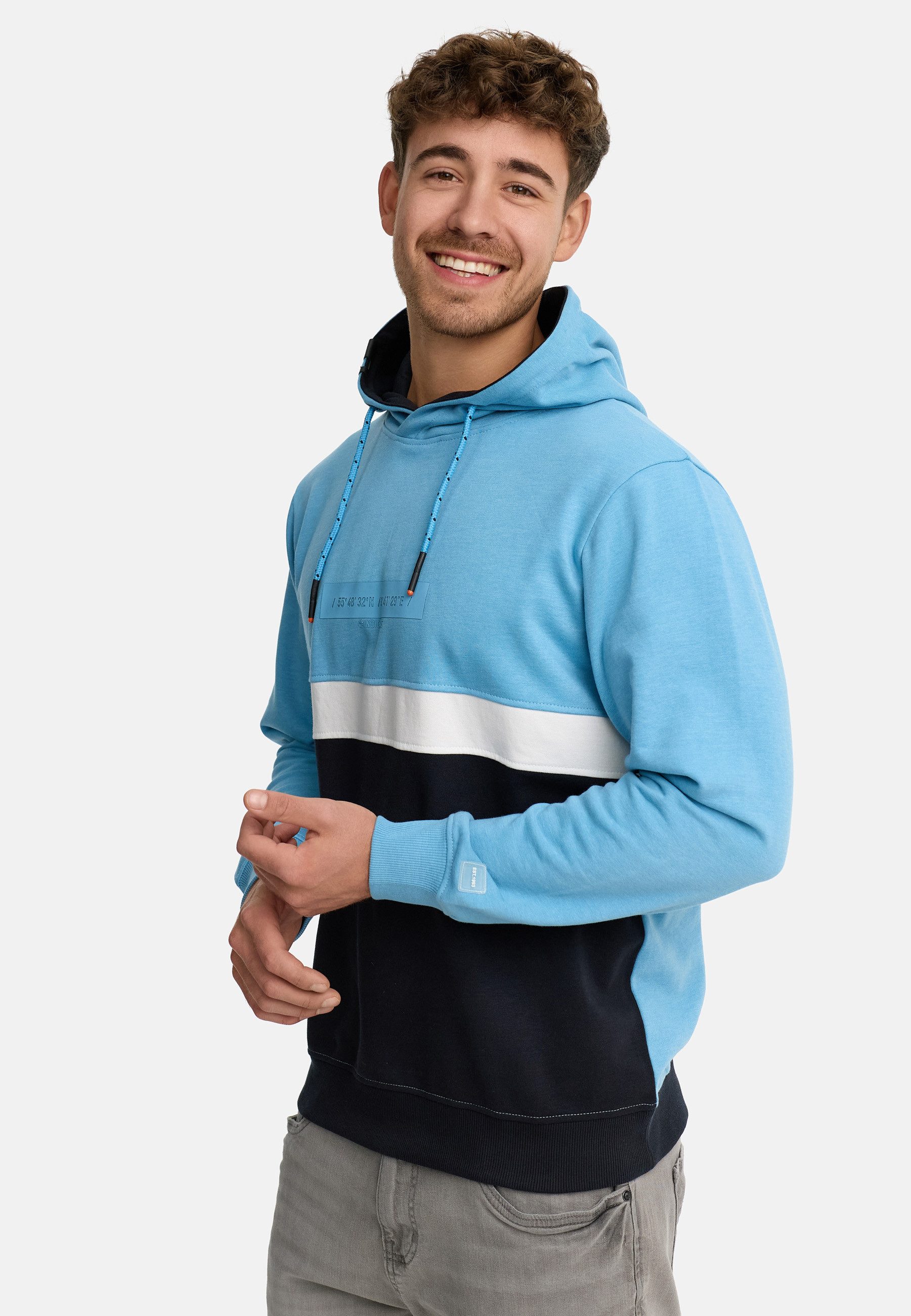 Indicode Hoodie Herren INMagnus Sweatshirt Kapuze Herrenhoodie Stylischer K günstig online kaufen